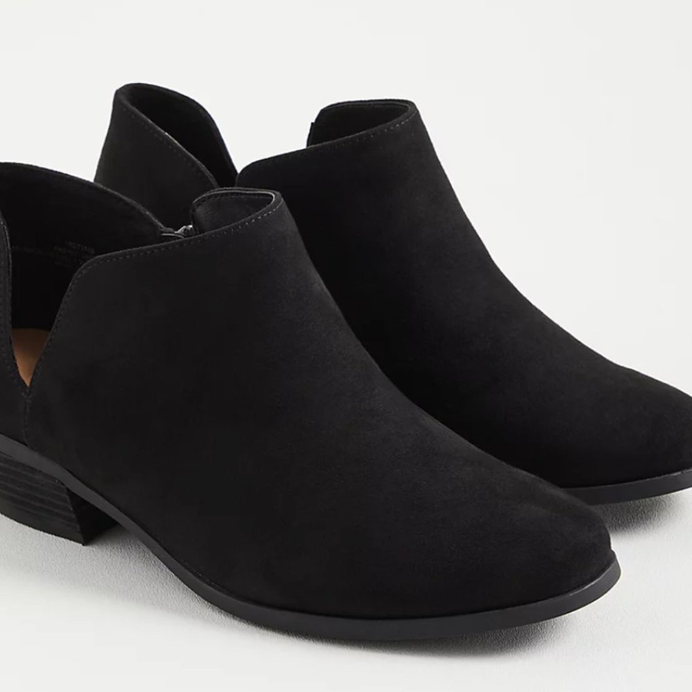 Torrid Booties Size 12 Black Never Worn Brand New